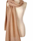 Alpine Cashmere Passport Travel Wrap In Camel Color: Camel at Petticoat Lane Greenwich, CT