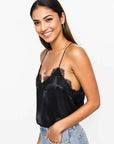 Cami NYC Racer Charmeuse Cami Color: Glacier, Black, Thyme, Coffee, Magenta Size: XS, S, M, L at Petticoat Lane Greenwich, CT