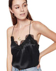 Cami NYC Racer Charmeuse Cami Color: Glacier, Black, Thyme, Coffee, Magenta Size: XS, S, M, L at Petticoat Lane Greenwich, CT
