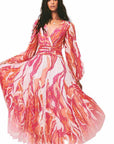 Rococo Sand Emily Long dress Color: PINK Size: XS at Petticoat Lane Greenwich, CT
