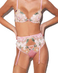 Jardin Embroidery Garter