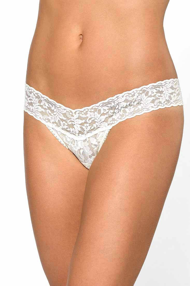 Hanky Panky "Bride" Low Rise Thong Color: Ivory at Petticoat Lane Greenwich, CT