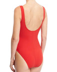 Twist V-Neck 55-570 in Cherry