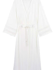 Laurence Tavernier Kimono Long Color: Ecru Size: S, M at Petticoat Lane Greenwich, CT