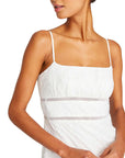 Lace Midi Dress in Ivory