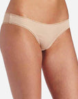 On Gossamer Cabana Cotton Bikini Color: Champagne, Black, White Size: S, M, L at Petticoat Lane Greenwich, CT