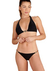 Pain de Sucre Chani Top/Debby Bottom Bikini Size: S, M Color: Black at Petticoat Lane Greenwich, CT