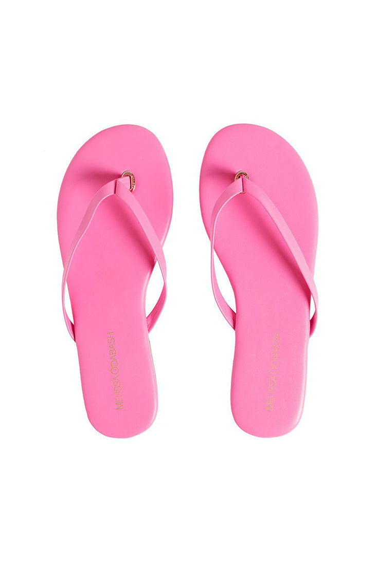 Melissa Odabash Sandals (9 Colors) Color: Flamingo Size: 7 / 38 at Petticoat Lane Greenwich, CT