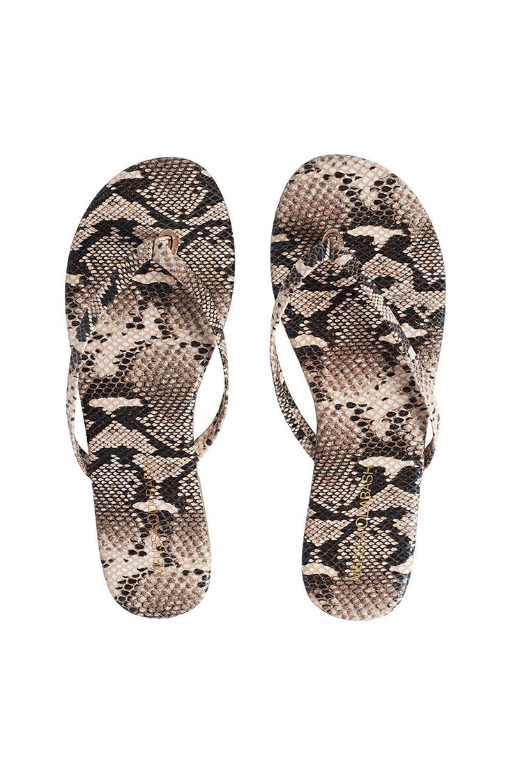 Melissa Odabash Sandals (9 Colors) Color: Snake Size: 6 / 37 at Petticoat Lane Greenwich, CT