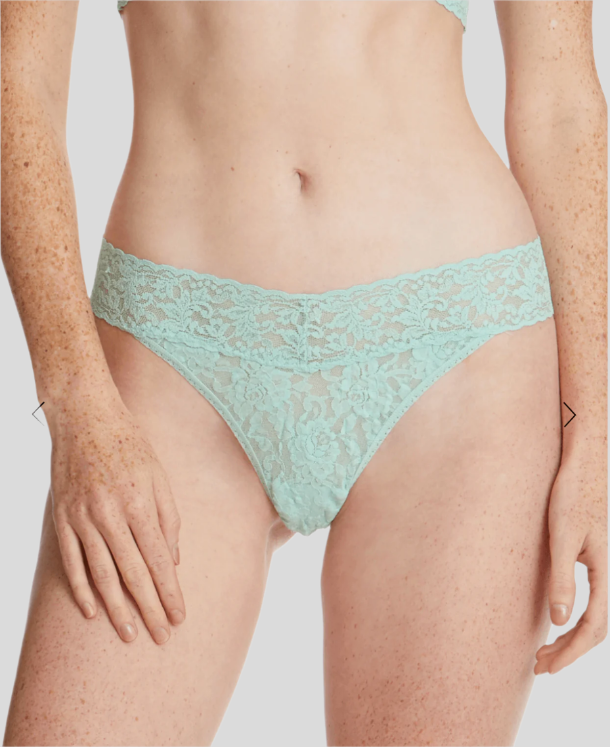 Hanky Panky Original Rise Thong Color: Mint Spring Green at Petticoat Lane Greenwich, CT
