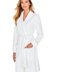 Marelle Theresa Long Sleeve Short Robe Color: White Size: XS at Petticoat Lane Greenwich, CT