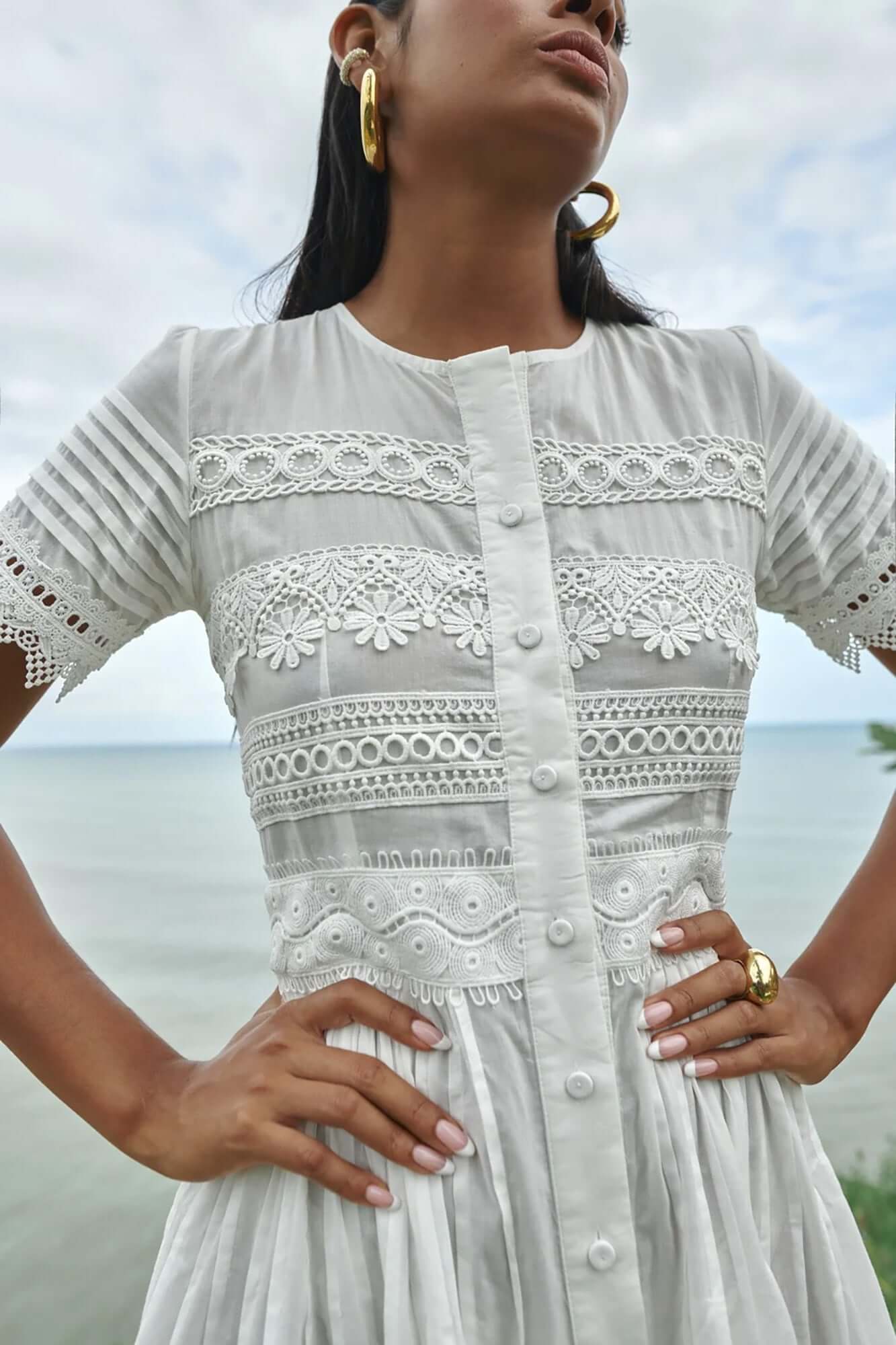 Violetta Dress in White