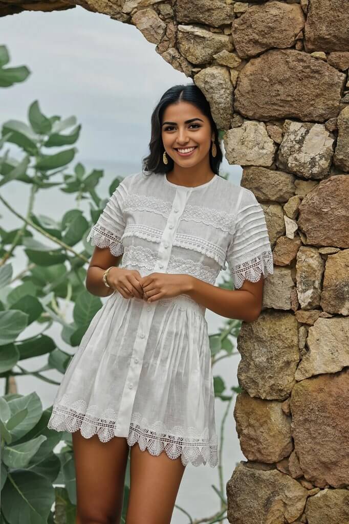 Violetta Dress in White