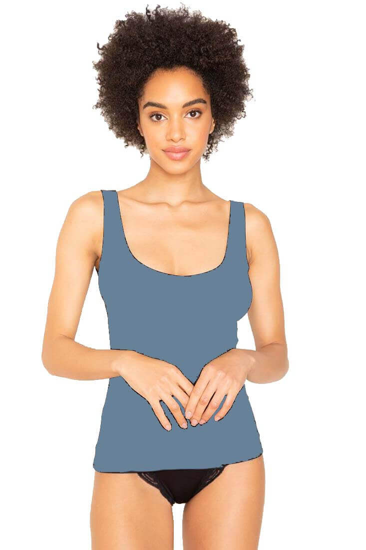Only Hearts Low Back Tank Color: Petrol Size: L at Petticoat Lane Greenwich, CT