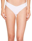 Commando Low Rise Thong Color: White Size: S/M at Petticoat Lane Greenwich, CT