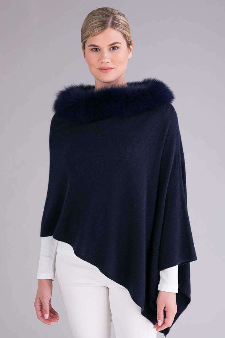 Alashan Cashmere Cashmere Luxe Windchill Fox Color: Indigo at Petticoat Lane Greenwich, CT