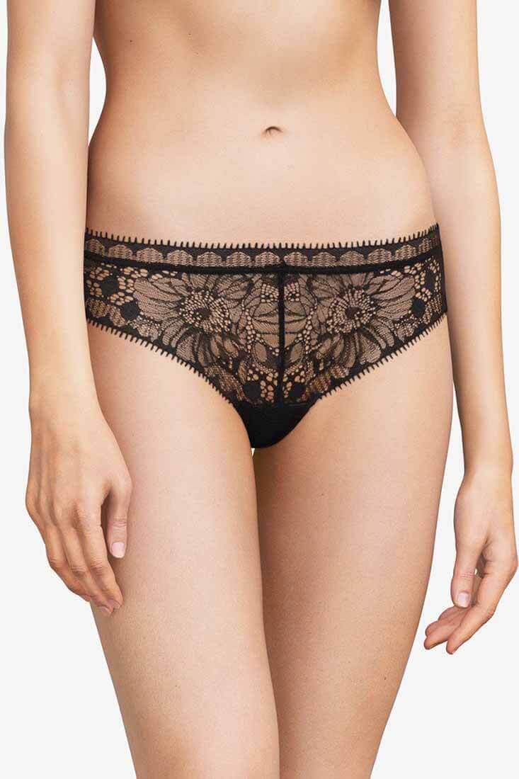Chantelle Day to Night Tanga Color: Black Size: XS at Petticoat Lane Greenwich, CT
