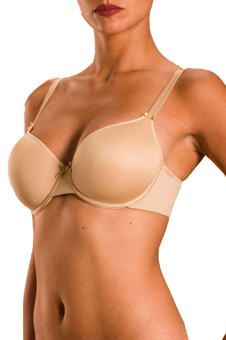 Chantelle Basic Invisible Bra Color: Skin, Black Size: 32B, 32C, 32D, 32DD/E, 32DDD/F, 34A, 34B, 34C, 34D, 34DD/E, 34F, 36A, 36B, 36C, 36D, 36DD/E, 36F, 38A, 38B, 38C, 38D, 36DDD/F, 38DD/E at Petticoat Lane Greenwich, CT