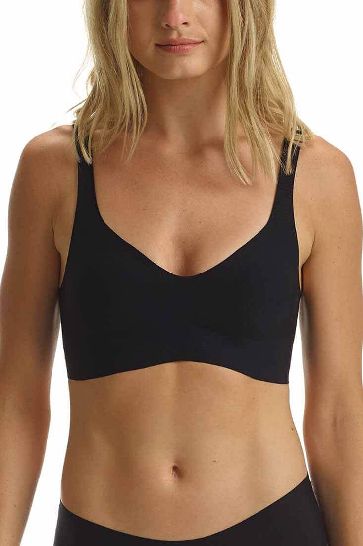 Commando Butter Soft-Support Bralette Color: Black Size: XS at Petticoat Lane Greenwich, CT