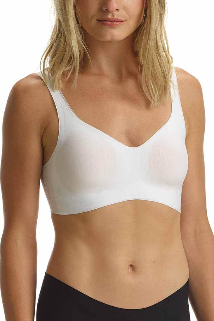 Commando Butter Soft-Support Bralette Color: White Size: XS at Petticoat Lane Greenwich, CT