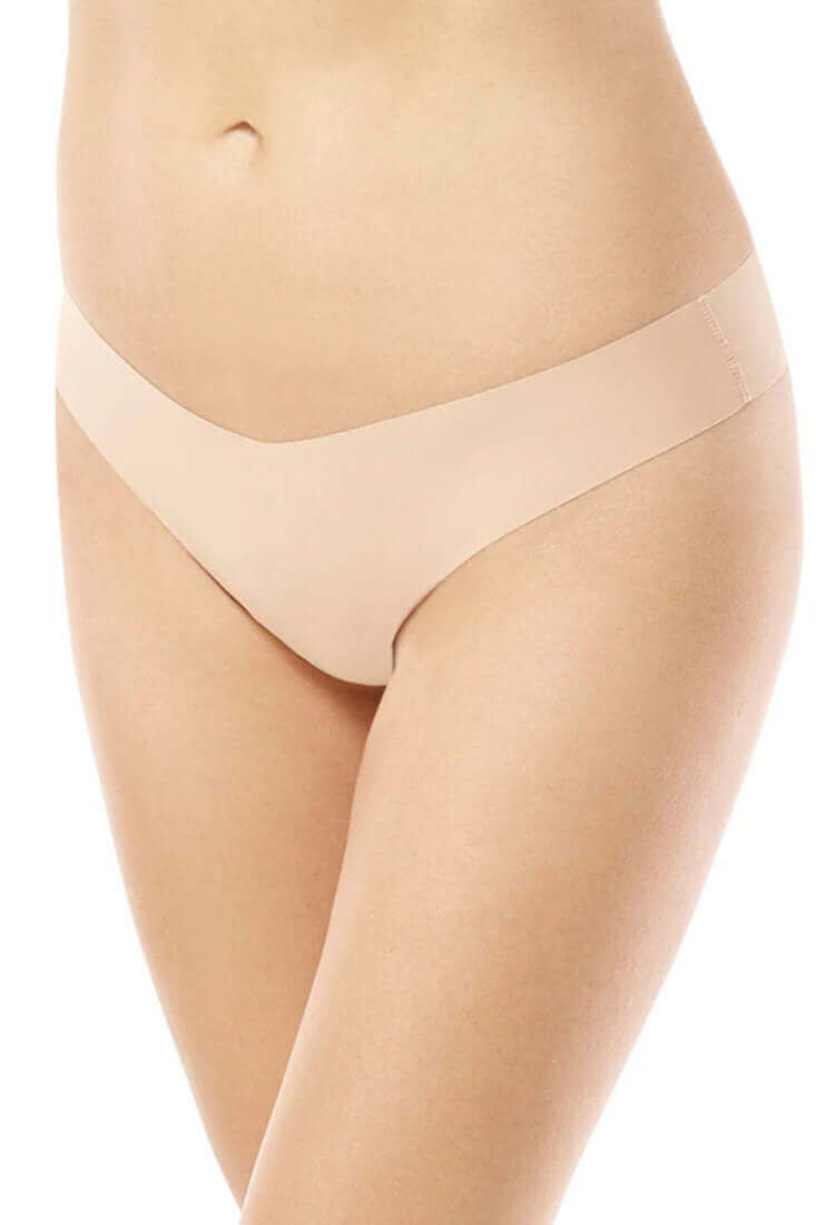 Commando Low Rise Thong Color: True Nude Size: S/M at Petticoat Lane Greenwich, CT