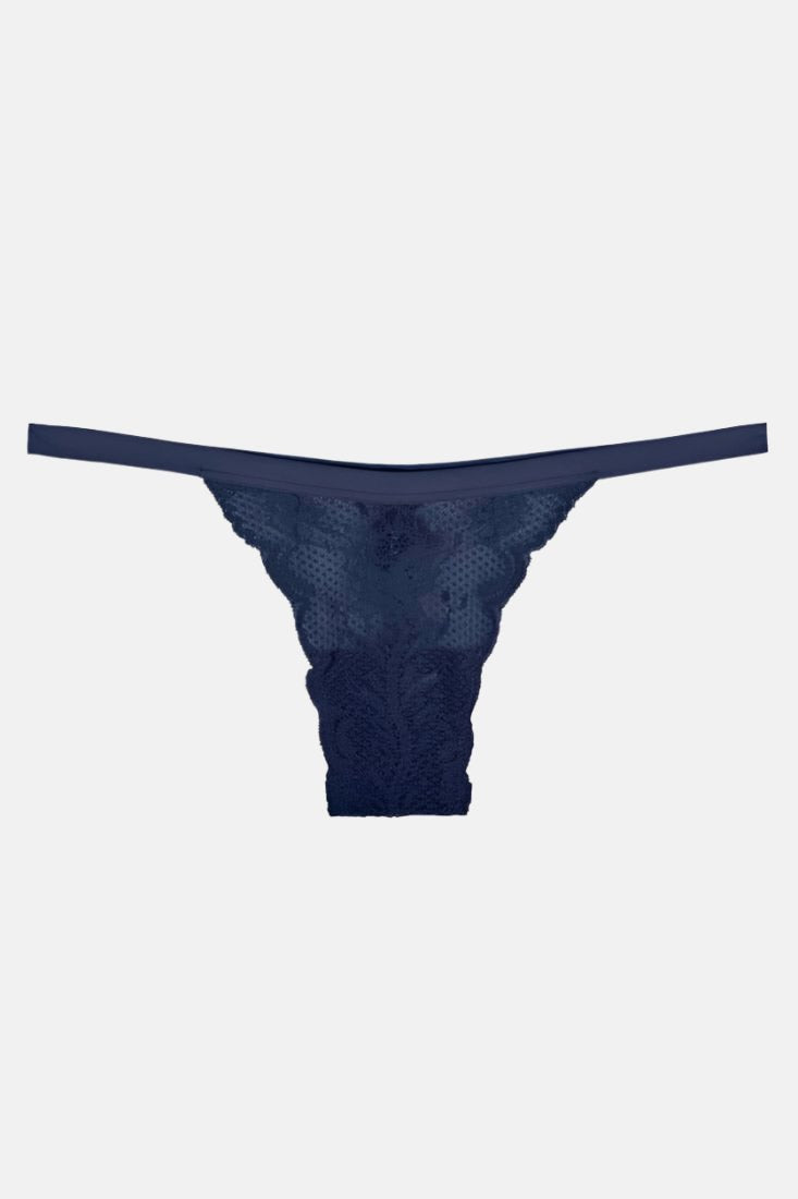 Cosabella Never Say Never Skimpie G-String Color: Navy at Petticoat Lane Greenwich, CT