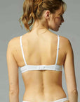 Delice Sheer Demi Bra in White