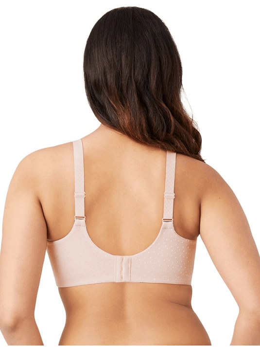 Wacoal Back Appeal Wire Free Bra Color: Rose Dust, Black Size: 34B, 36B, 32C, 34C, 36C, 38C, 32D, 34D, 36D, 38D, 32DD, 34DD, 36DD at Petticoat Lane Greenwich, CT
