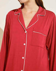 Eberjey Gisele Sleepshirt Color: Haute Red/Bone, Navy/Ivory, Charcoal/Pink, Heather Grey/Sorbet Pink, LaRosa/Indigo Blue Size: XS, S, M, L at Petticoat Lane Greenwich, CT