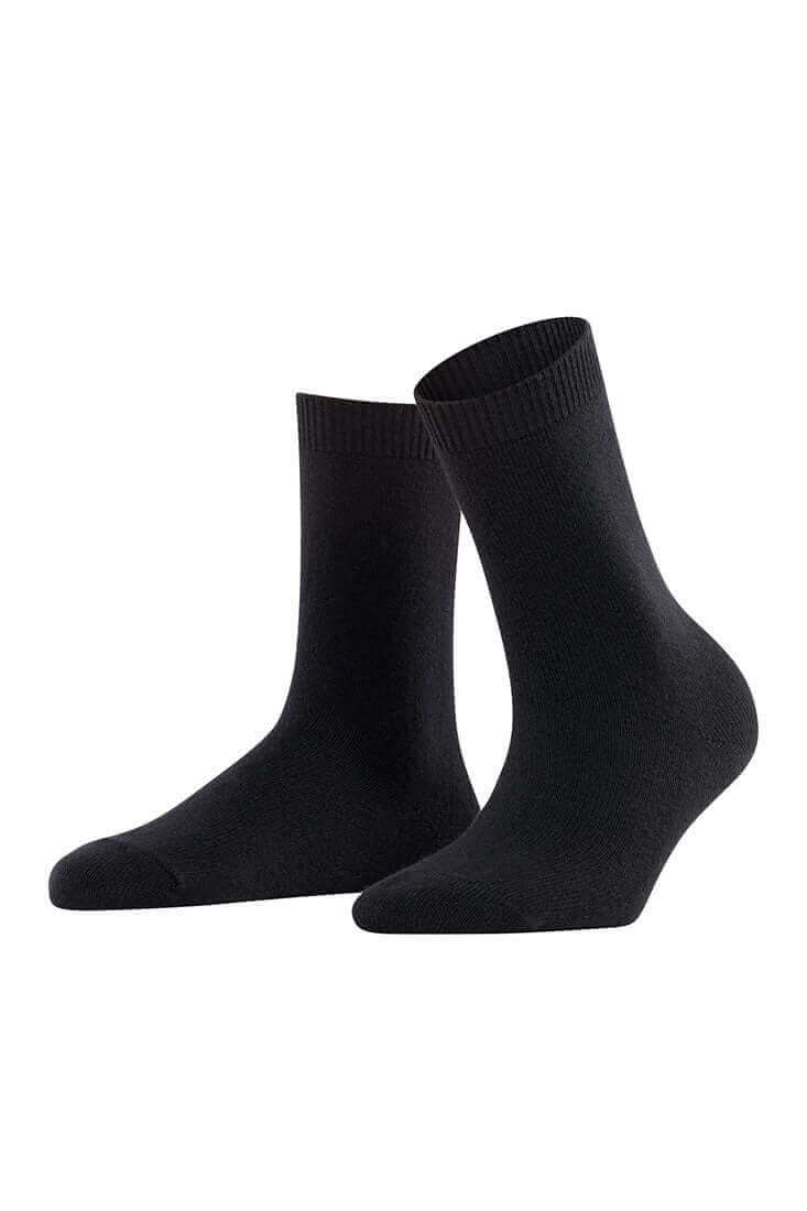 Falke Cosy Wool Women's Socks Color: Black Size: 35-38 at Petticoat Lane Greenwich, CT