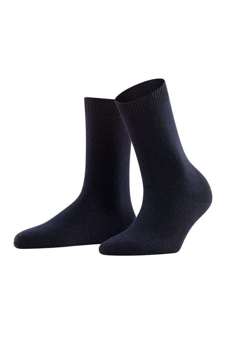 Falke Cosy Wool Women's Socks Color: Dark Navy Size: 35-38 at Petticoat Lane Greenwich, CT
