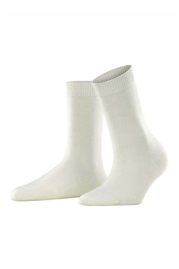 Falke Cosy Wool Women's Socks Color: Off-White Size: 35-38 at Petticoat Lane Greenwich, CT