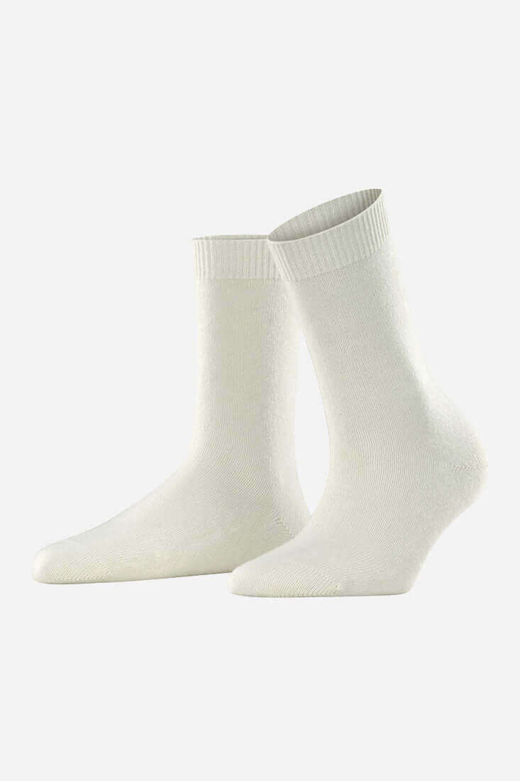 Falke Cosy Wool Women's Socks Color: Off-White, Black, Grey Mix, Dark Navy Size: 35-38, 39-42 at Petticoat Lane Greenwich, CT