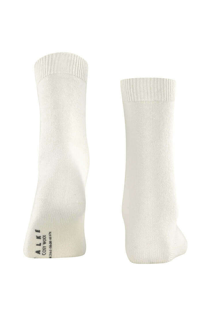 Falke Cosy Wool Women's Socks Color: Off-White, Black, Grey Mix, Dark Navy Size: 35-38, 39-42 at Petticoat Lane Greenwich, CT