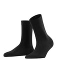 Falke Cotton Touch Women's Socks Color: Black Size: 35-38 at Petticoat Lane Greenwich, CT