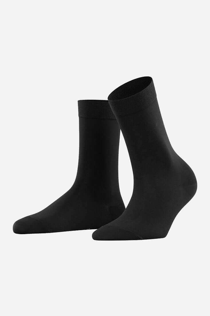 Falke Cotton Touch Women's Socks Color: Black, White Size: 35-38, 39-42 at Petticoat Lane Greenwich, CT