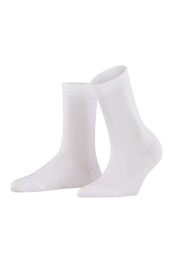 Falke Cotton Touch Women's Socks Color: White Size: 35-38 at Petticoat Lane Greenwich, CT