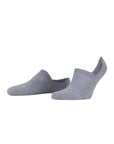 Falke Cool Kick No Show Socks Color: Light Gray Size: 37-38 at Petticoat Lane Greenwich, CT