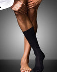 Falke No. 13 Finest Piuma Cotton Gentlemen Socks Color: Dark Navy Size: 43-44 at Petticoat Lane Greenwich, CT