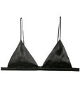 Fleur du Mal Luxe Triangle Bra in Black