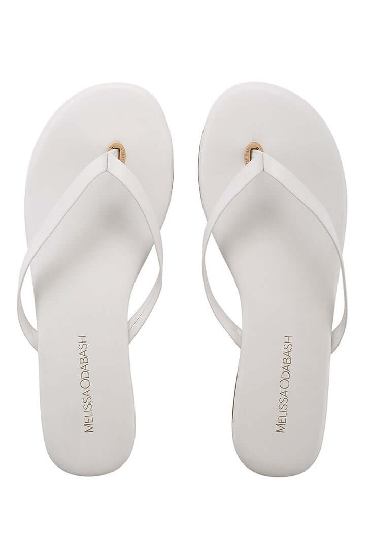 Melissa Odabash Sandals (9 Colors) Color: White Size: 5 / 36 at Petticoat Lane Greenwich, CT