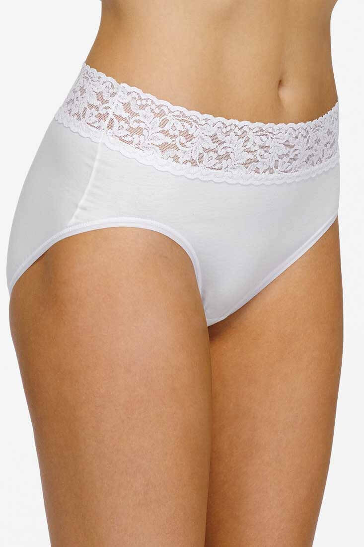 Hanky Panky Supima Cotton French Brief Color: Chai, White, Black Size: XS, S, M, L, XL at Petticoat Lane Greenwich, CT