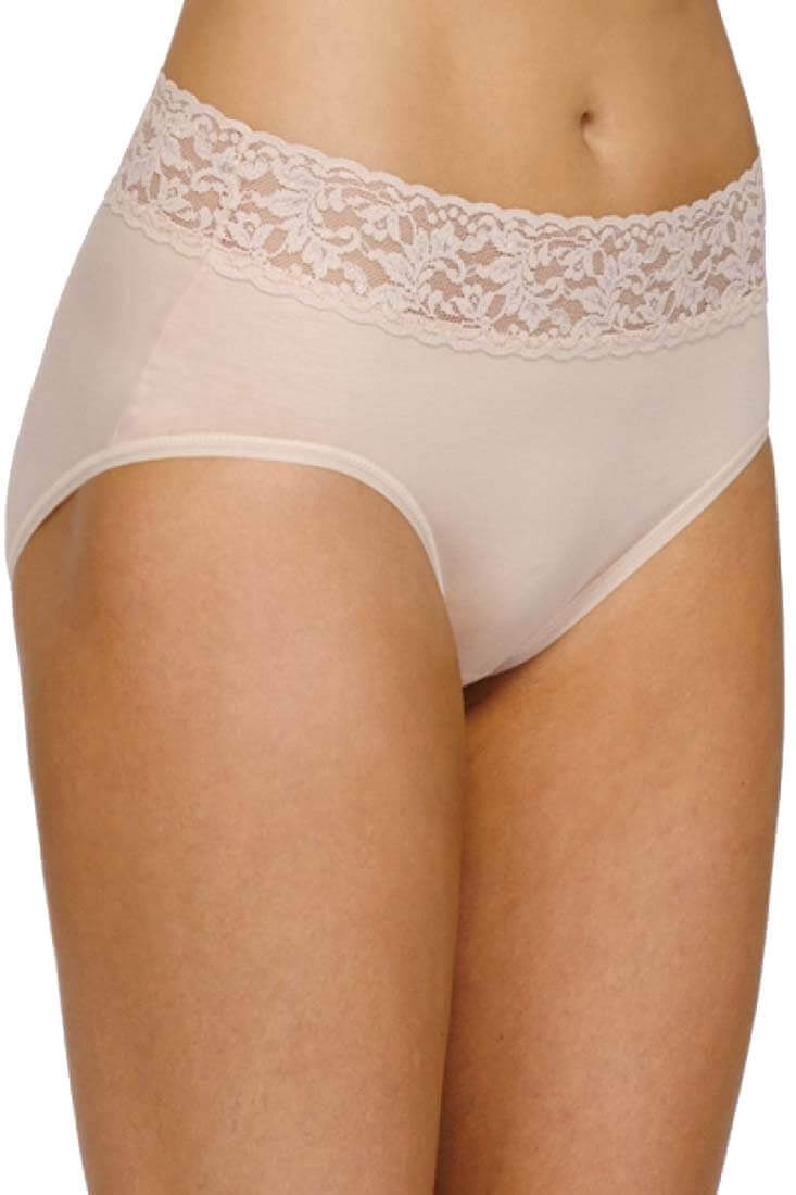 Hanky Panky Supima Cotton French Brief Color: Chai Size: XS at Petticoat Lane Greenwich, CT
