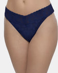 Hanky Panky Original Rise Thong Color: Navy at Petticoat Lane Greenwich, CT