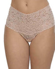 Hanky Panky Retro High-Waisted Thong Color: Chai at Petticoat Lane Greenwich, CT