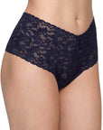 Hanky Panky Retro High-Waisted Thong Color: Navy at Petticoat Lane Greenwich, CT