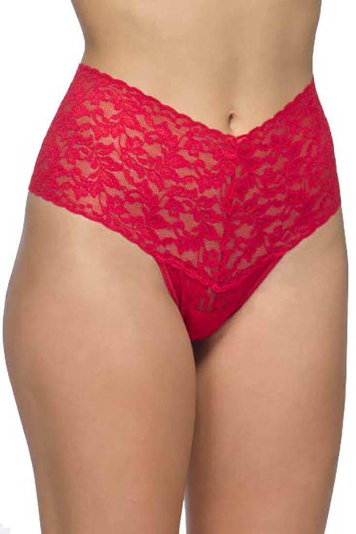Hanky Panky Retro High-Waisted Thong Color: Red at Petticoat Lane Greenwich, CT
