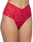 Hanky Panky Retro High-Waisted Thong Color: Red at Petticoat Lane Greenwich, CT