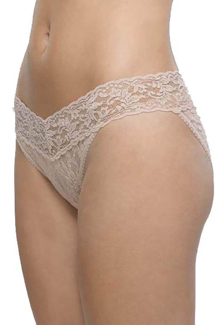 Hanky Panky Signature Lace V-Kini Color: Chai Size: S at Petticoat Lane Greenwich, CT