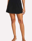 Karla Colletto Ines A-Line Skirt Color: Black, Cherry, Ocean Size: XS, S, M, L at Petticoat Lane Greenwich, CT